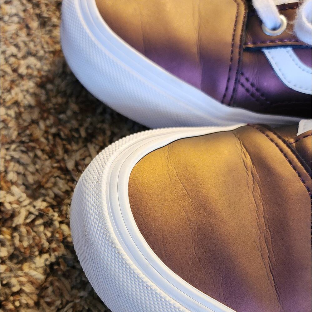 VANS Old Skool Iridescent Pewter Purple Bronze Skate Shoes W9.5/M8 - Picture 8 of 8